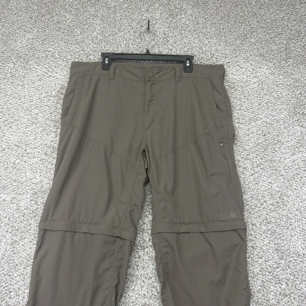 The North Face Paramount Convertible Pants Men's 38X32 Brown Outdoor Performance